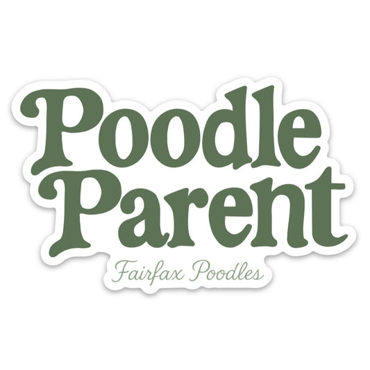 Poodle Parent Vinyl Sticker