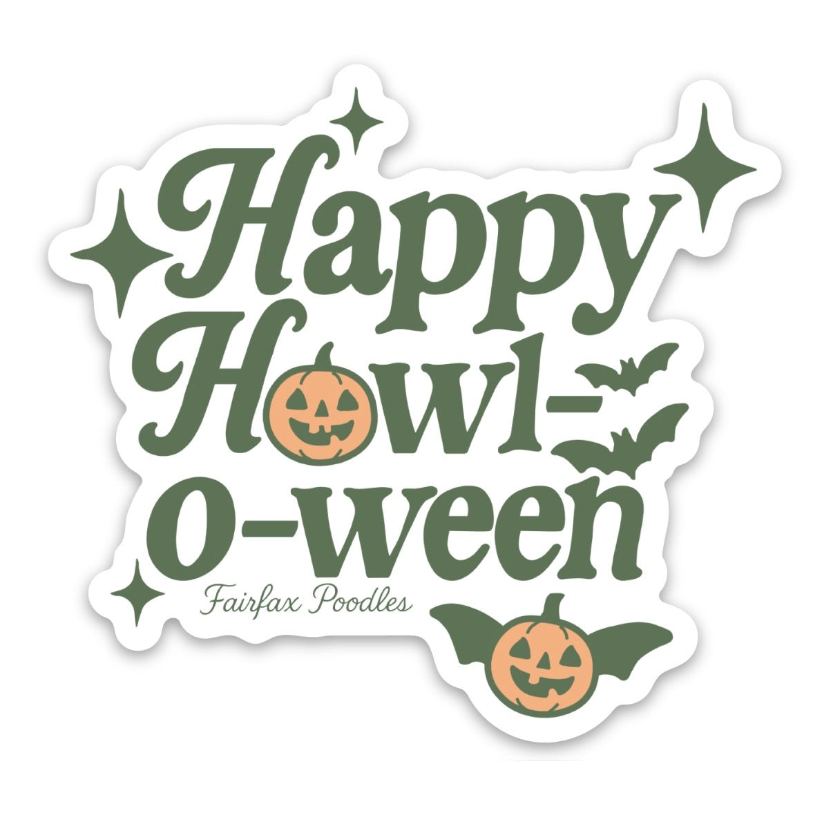 🎃 Happy Howl-o-ween Vinyl Sticker