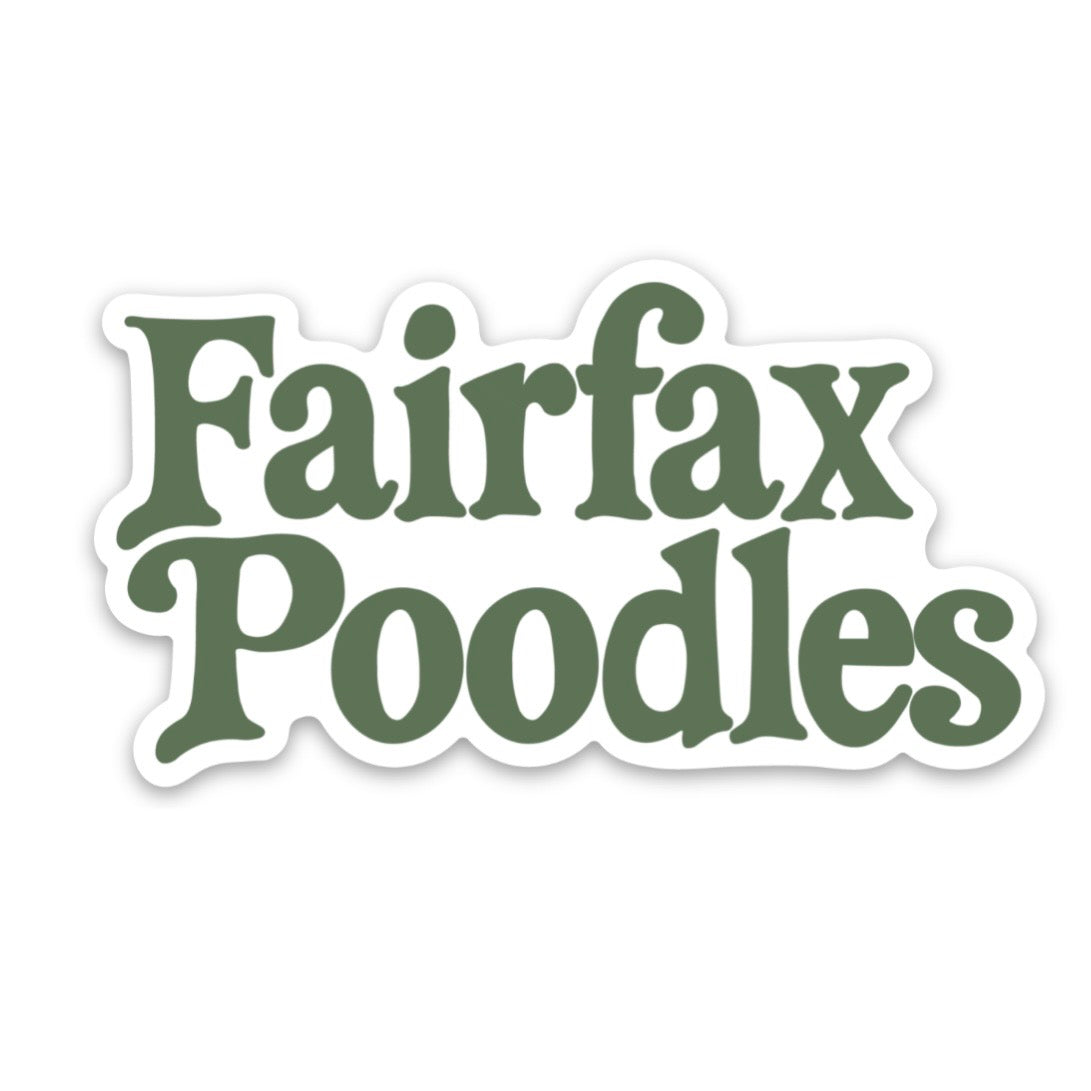 Fairfax Poodles Vinyl Sticker
